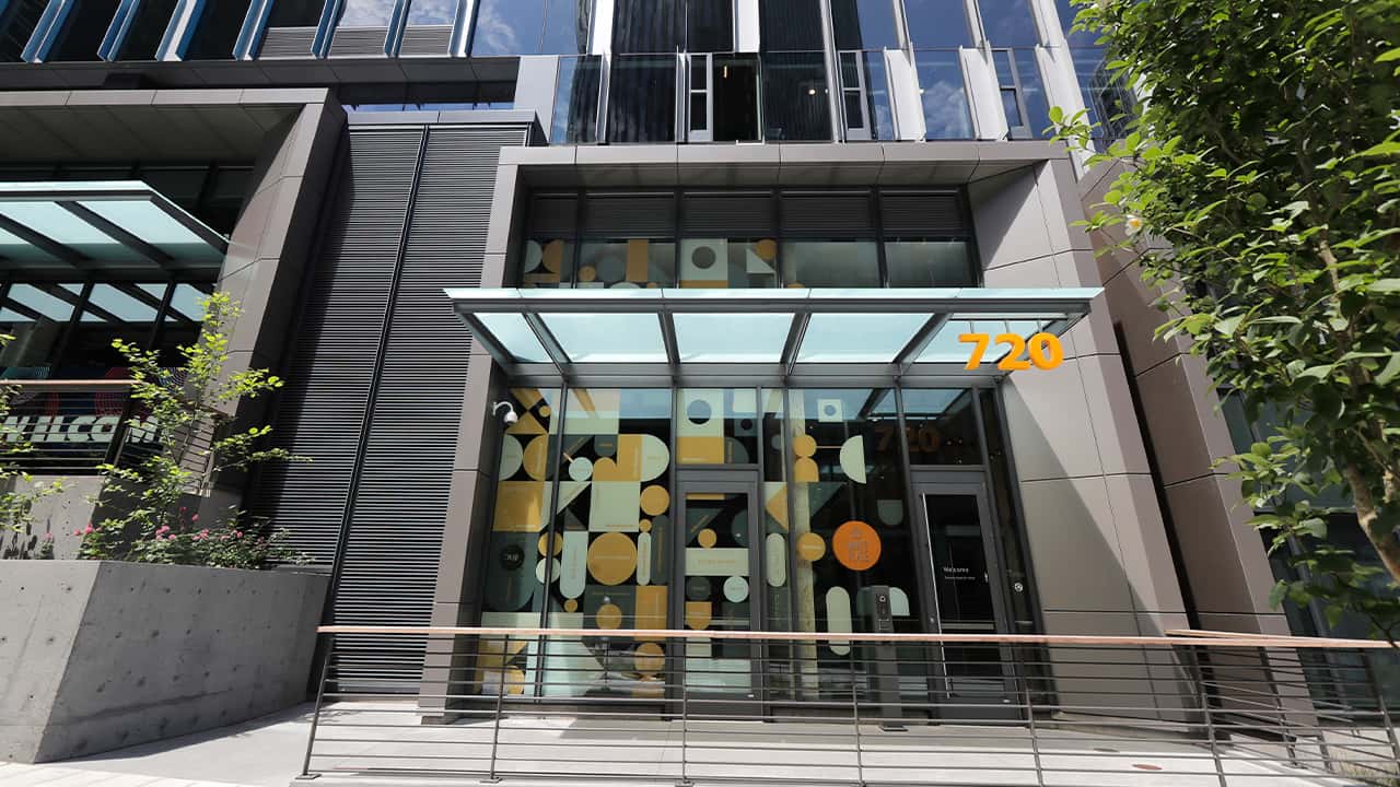 Photo of the Amazon homeless shelter