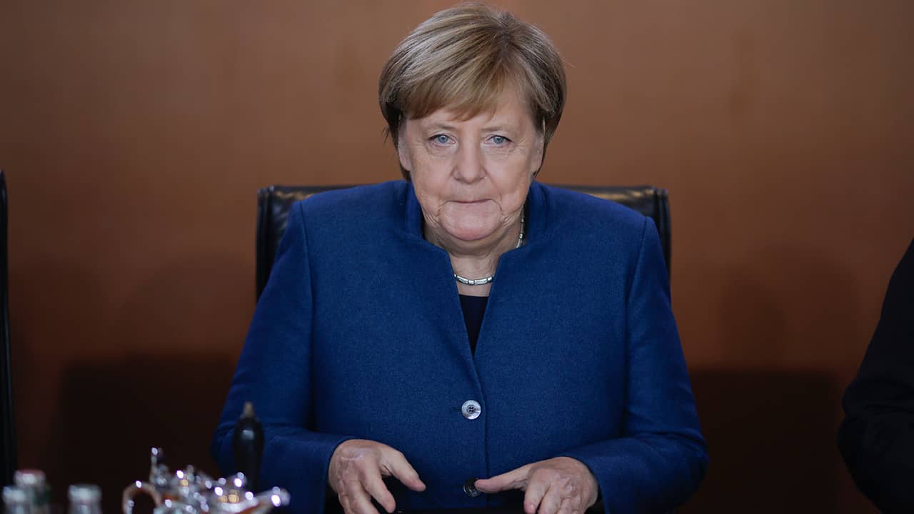 Portrait of Angela Merkel