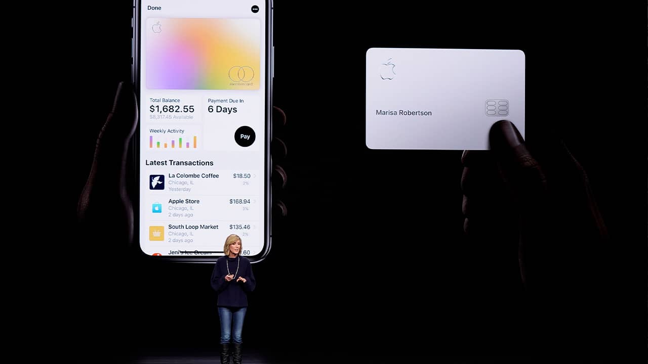Photo of Jennifer Bailey speaking about the Apple Card