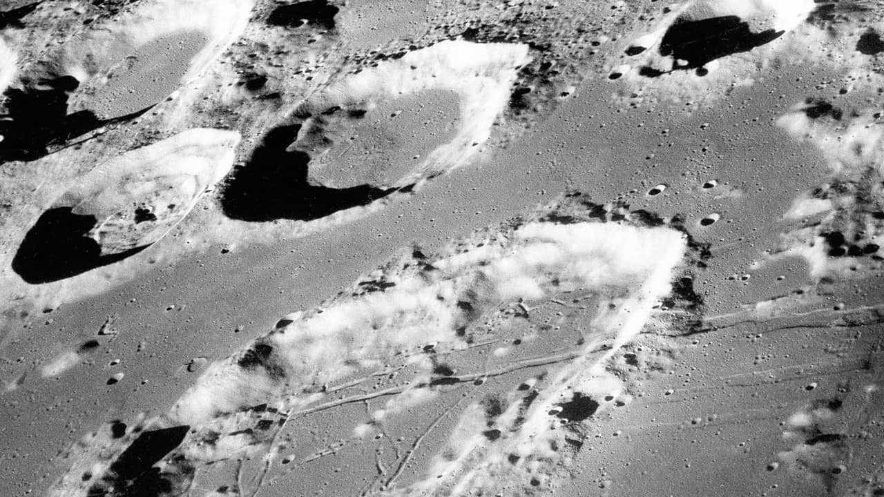 Photo of moon craters