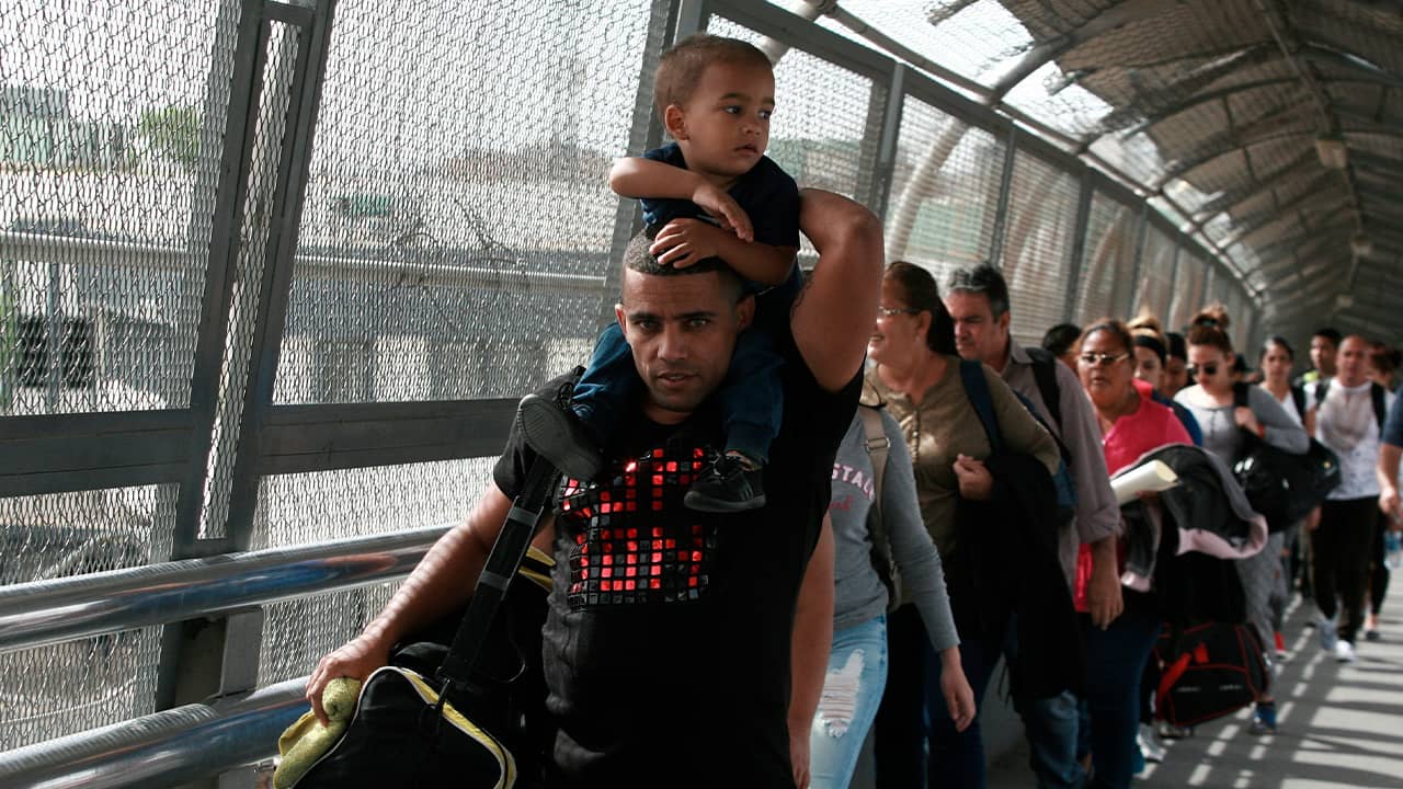 Photo of Cuban migrants