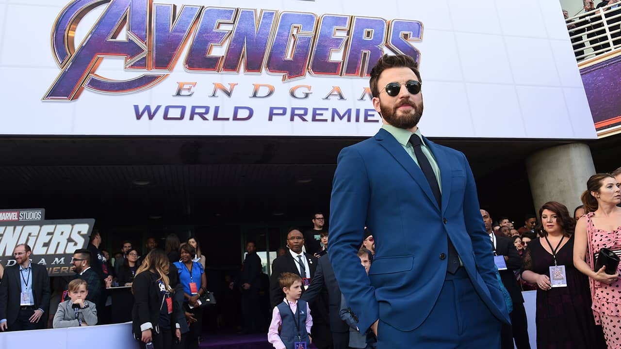photo of Chris Evans at the Avengers: Endgame premiere