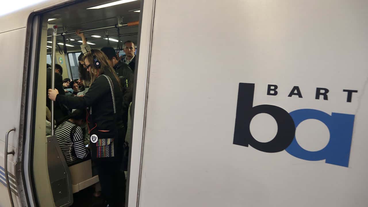 Photo of BART passengers