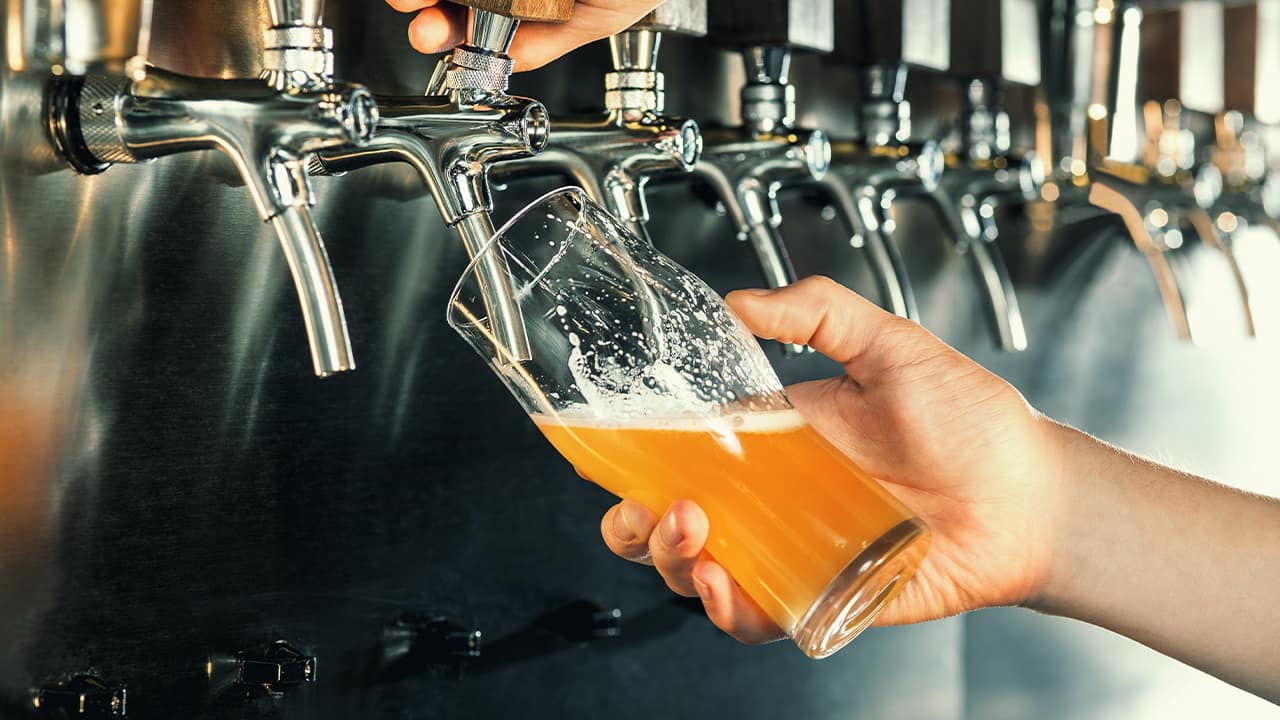 Photo of beer on tap