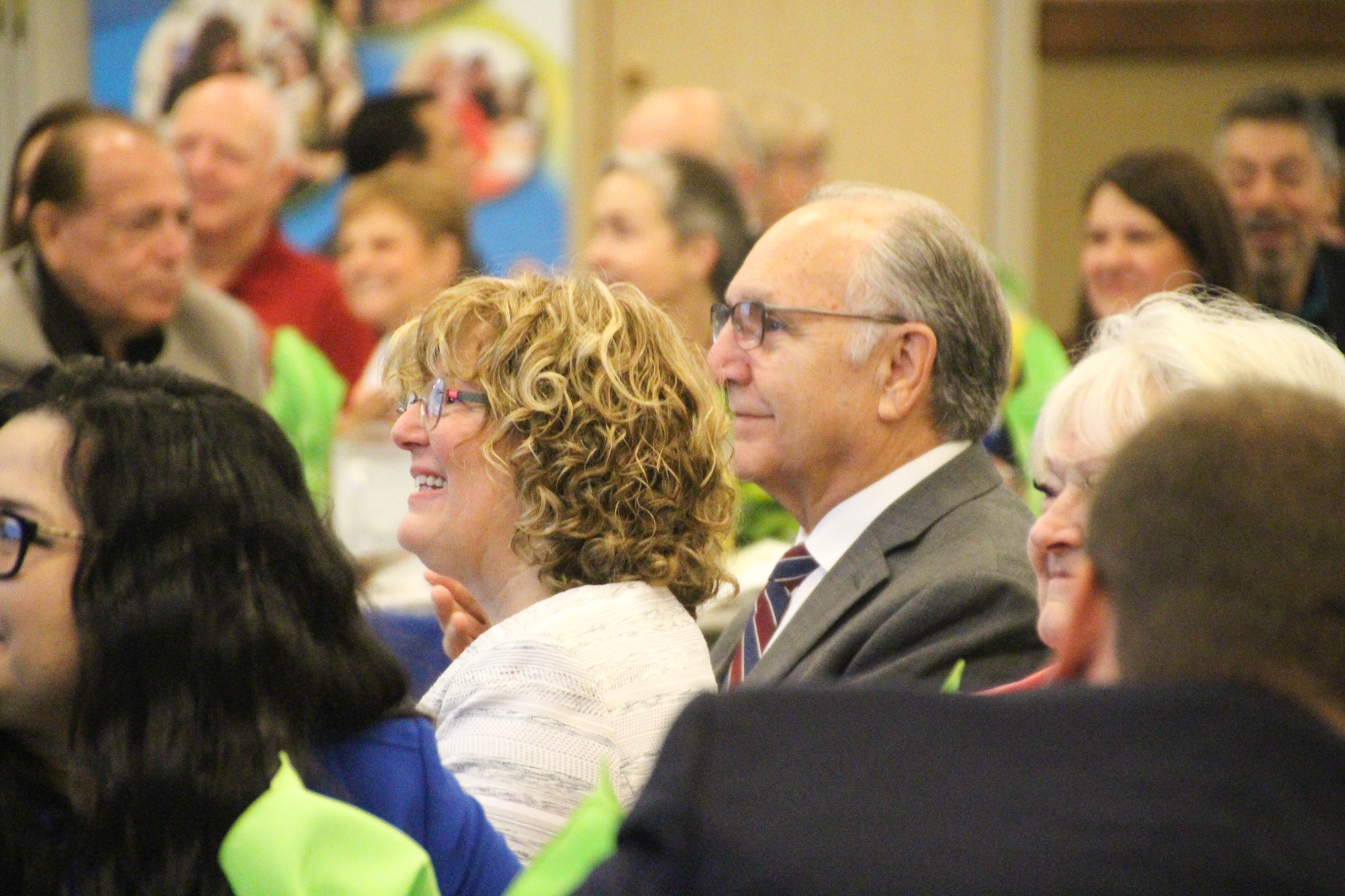 Photo of Clovis Community College President Lori Bennett and Fresno Mayor Lee Brand