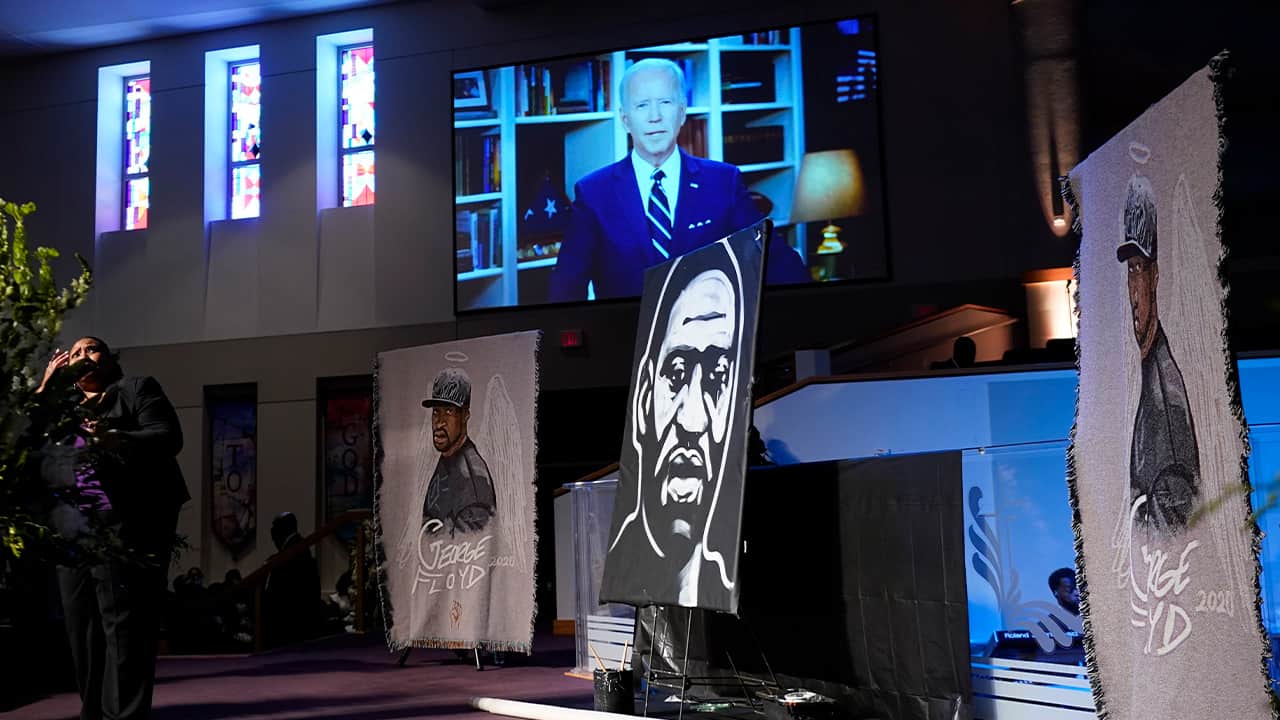 Photo of George Floyd's funeral 