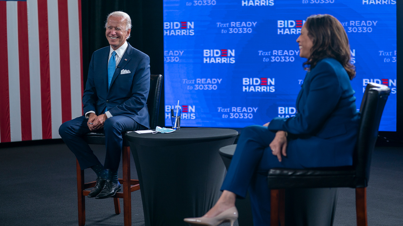 Photo of Biden and Harris