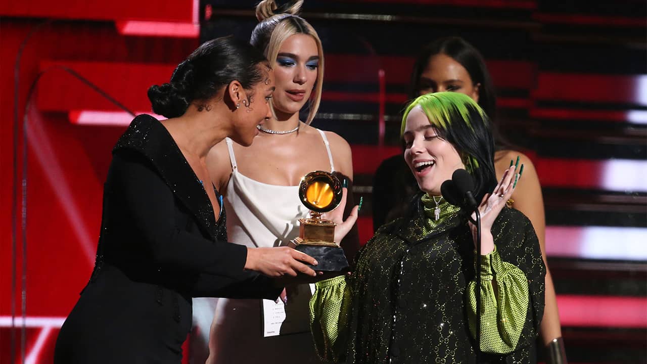 Photo of Alicia Keys, Dua Lipa and Billie Eilish 