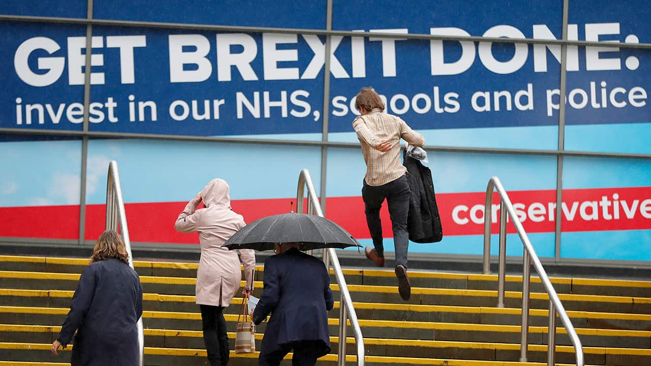 Photo of delegates arriving at the Conservative Party Conference