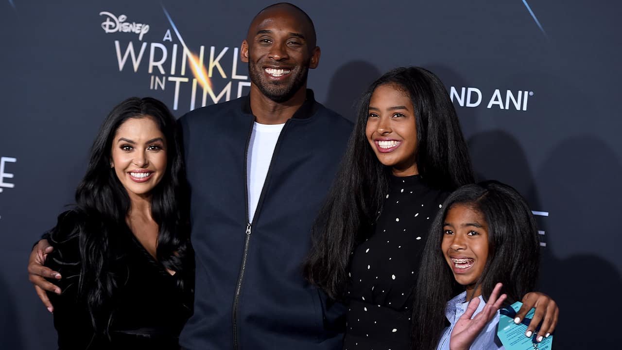 Photo of Vanessa Bryant, from left, Kobe Bryant, Natalia Bryant and Gianna Maria-Onore Bryant at the world premiere of "A Wrinkle in Time" in Los Angeles 