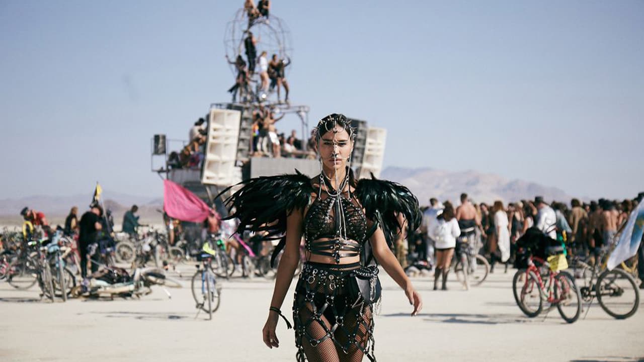 Photo of people at Burning Man