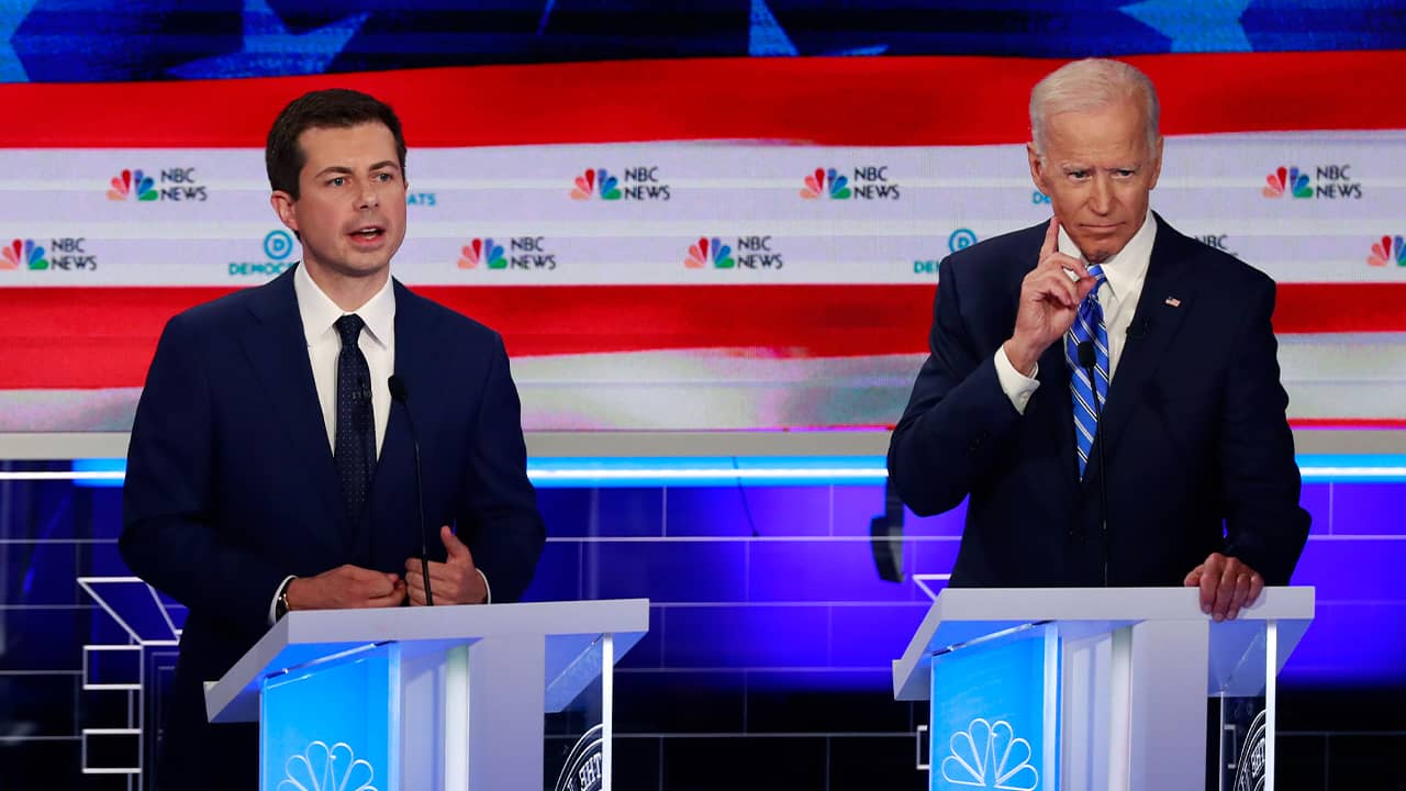 Photo of Joe Biden and Pete Buttigieg