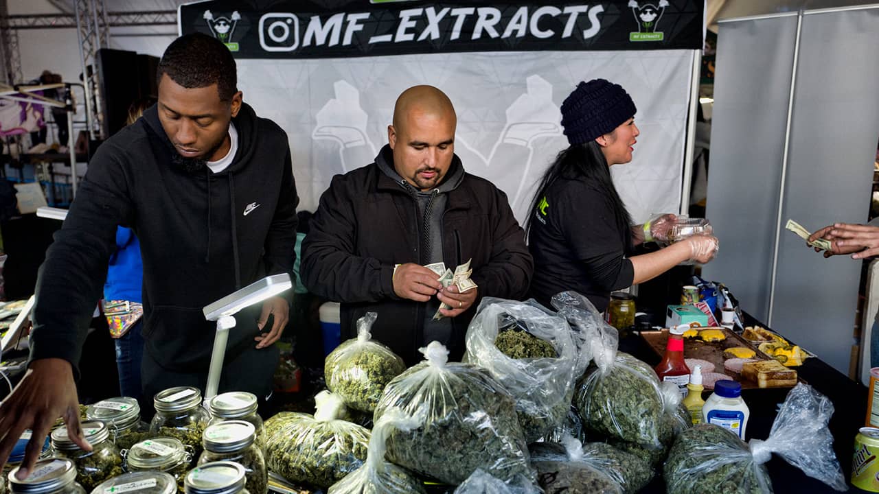 Photo of marijuana vendors