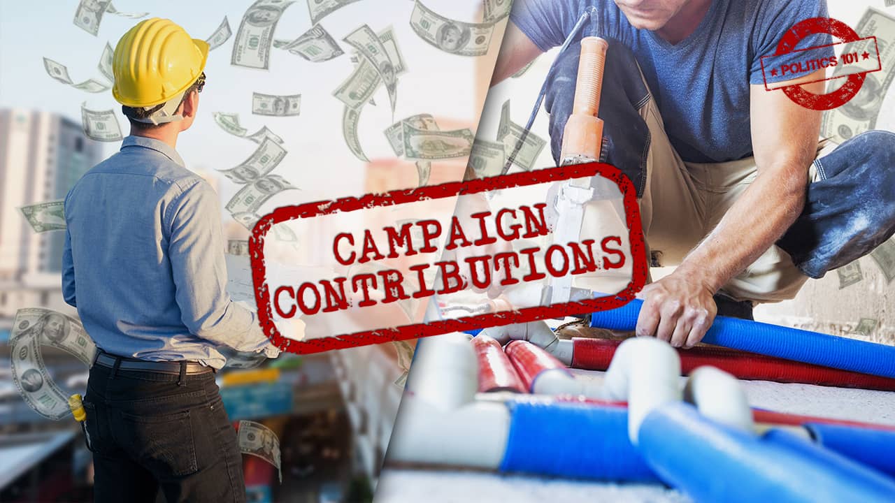 Composite Image of labor vs. developer donations