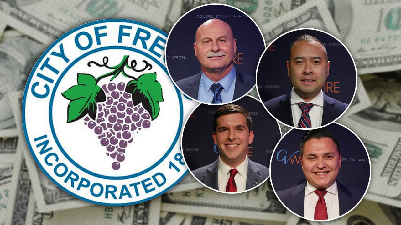 Photo collage of Andrew Janz, Jerry Dyer, Nathan Alonzo and Tyler Maxwell