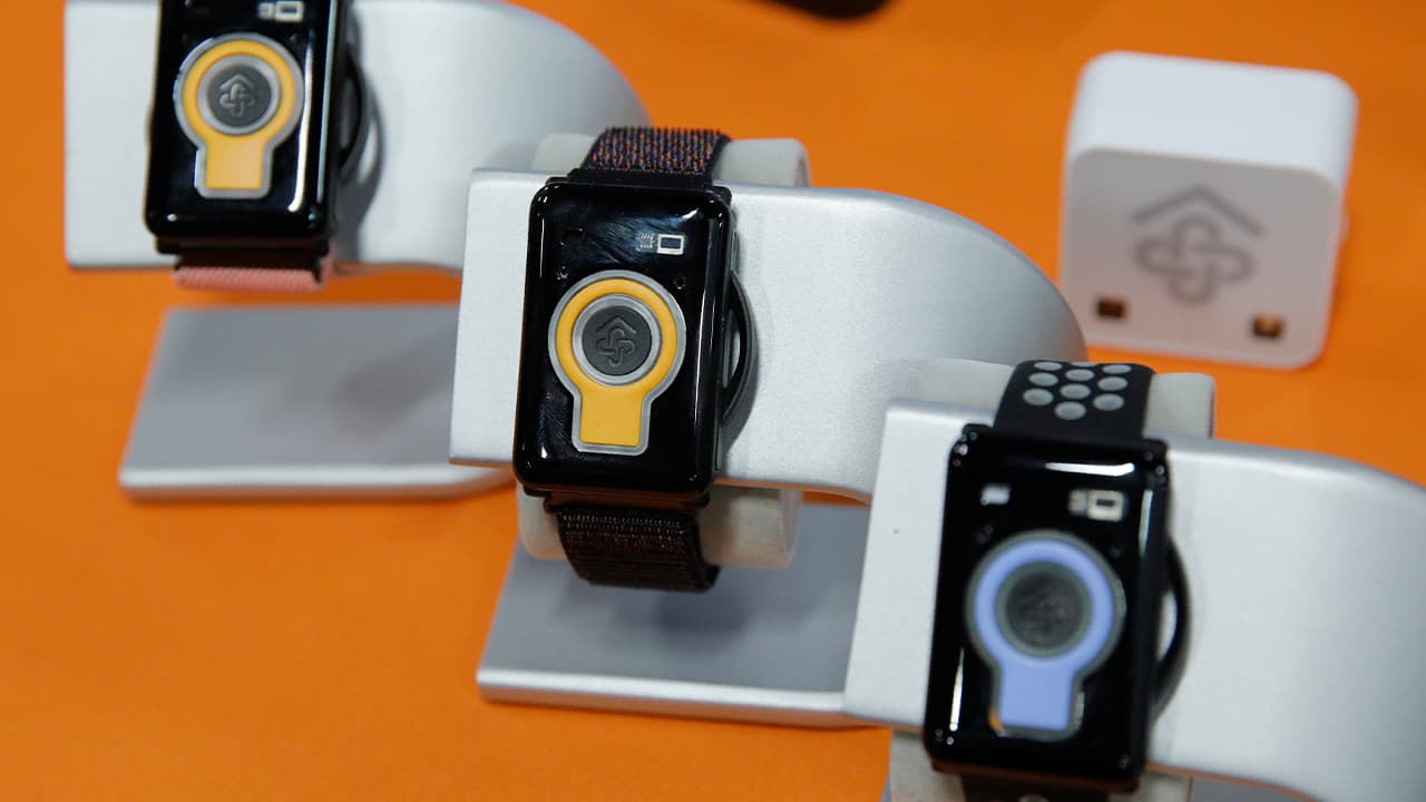 Photo of the CarePredict Tempo Series 3 on display 