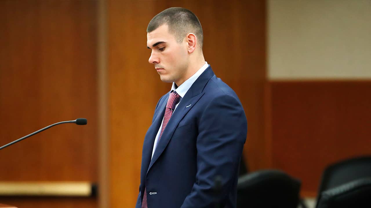 Photo of Chad Kelly in court