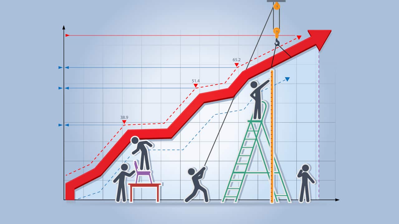 chart showing people being put to work