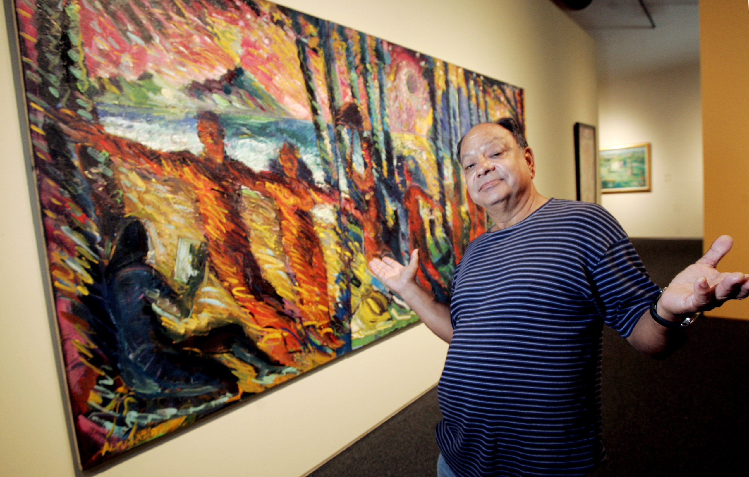 AP Photo of comedian/art collector Cheech Marin
