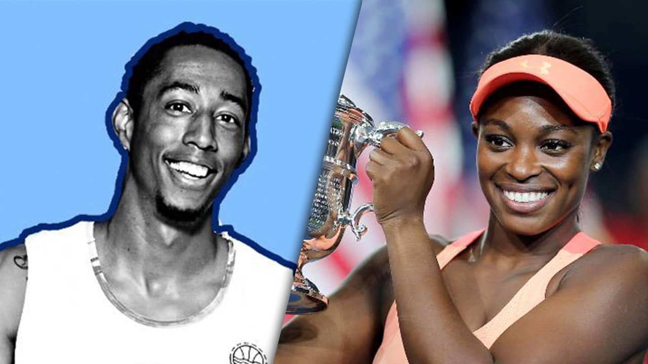 Photo combination of Jonathan Clark and Sloane Stephens