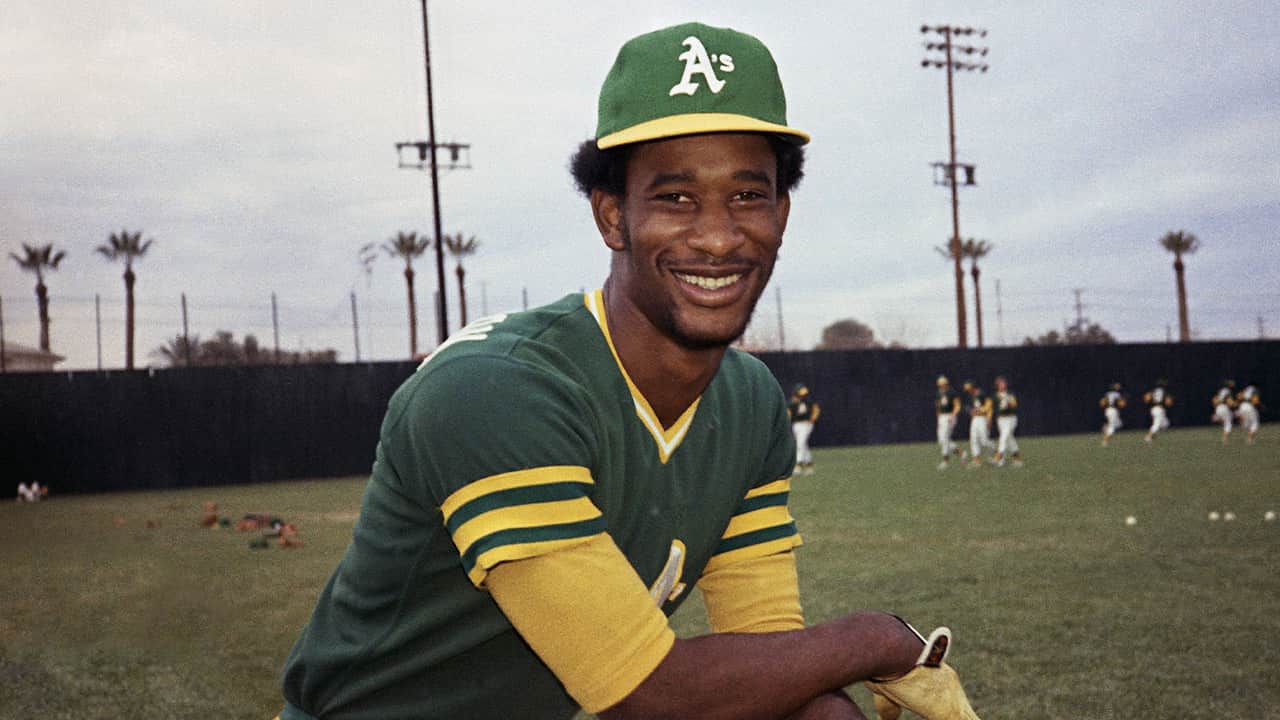 Photo of Claudell Washington in 1975
