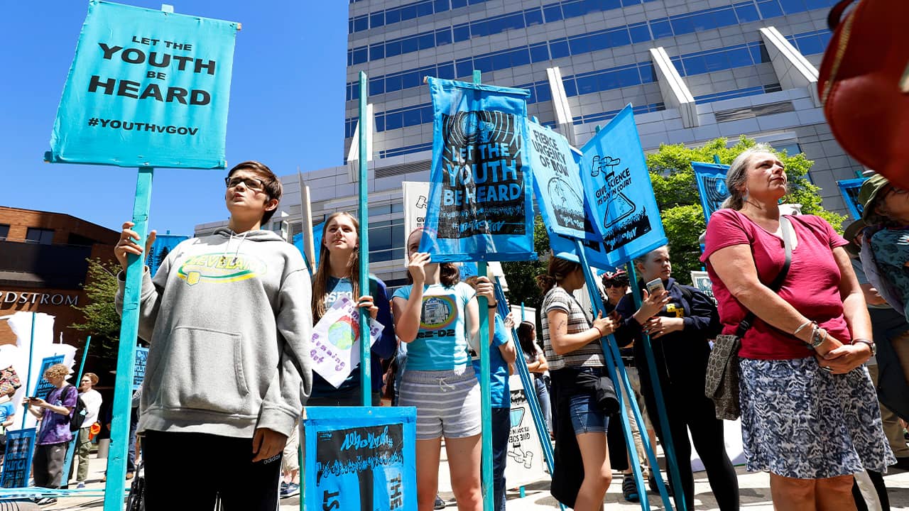 Photo of a group of youth environmental activists