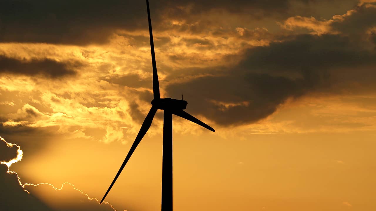 Photo of a wind turbine