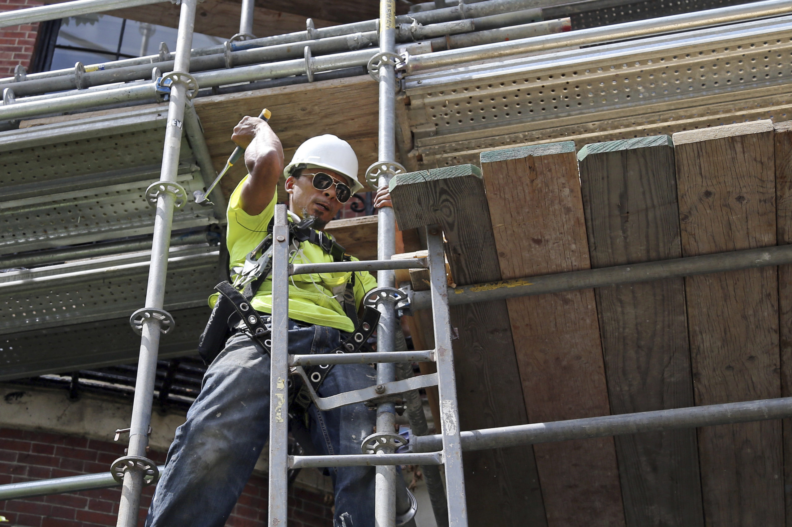 Photo of a construction worker in Boston