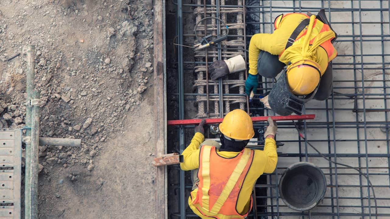 Photo of construction workers