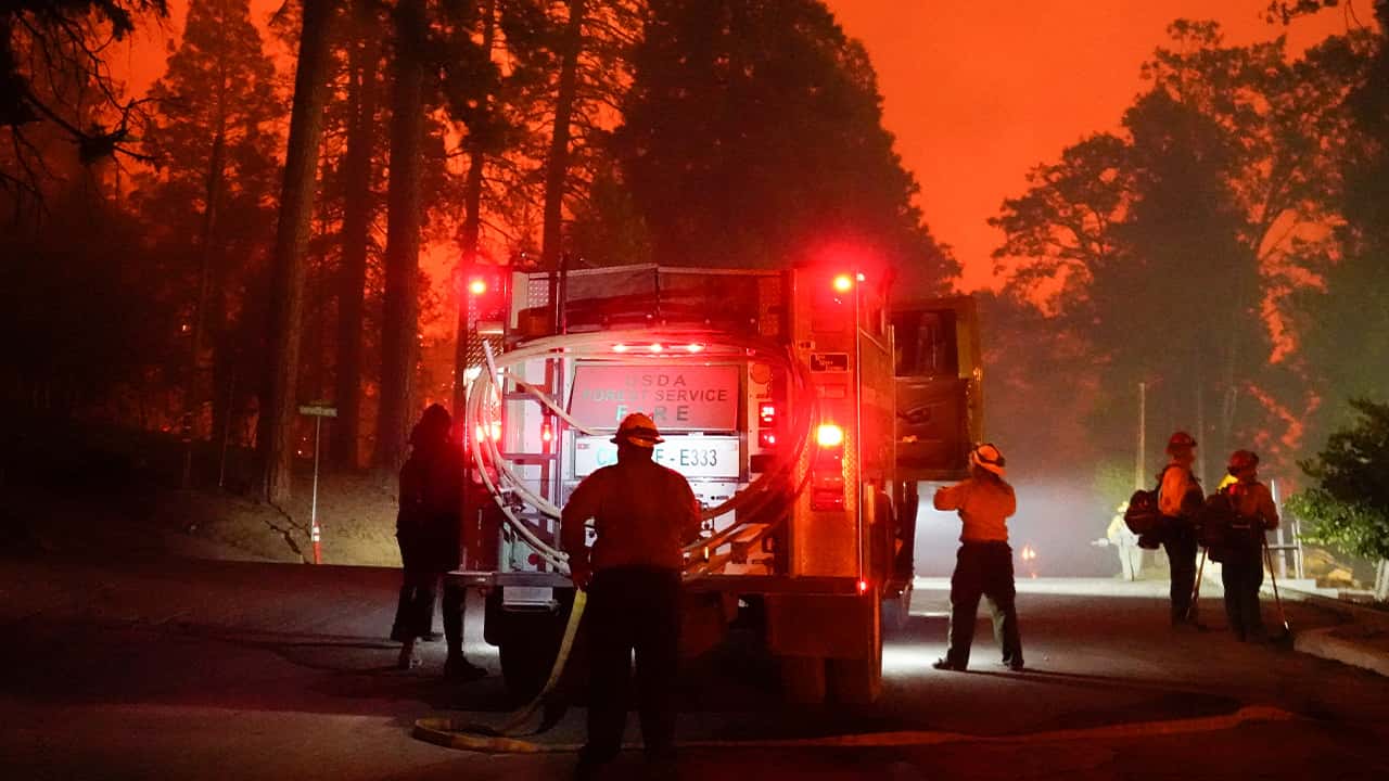 Photo of the Creek Fire