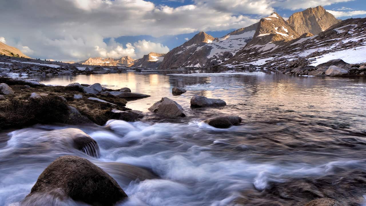 Photo of Big Arroyo Creek and Eagle Scout Peak Sequoia National Park in California