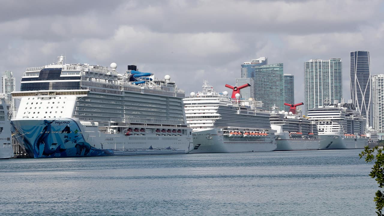 Photo of cruise ships in Miami