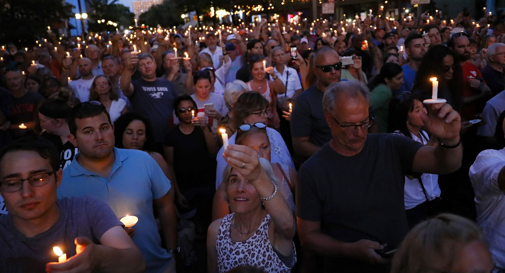 Dayton shooting candlelight vigil