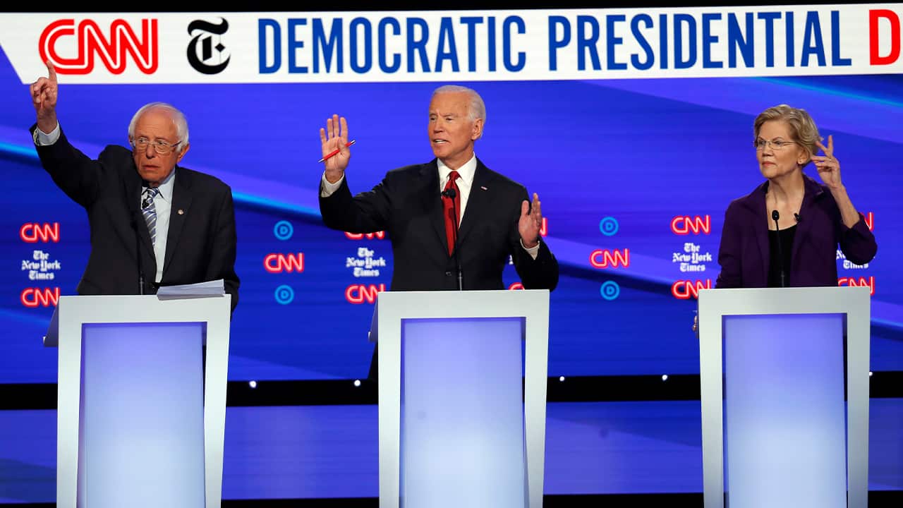 Photo of Democratic debate