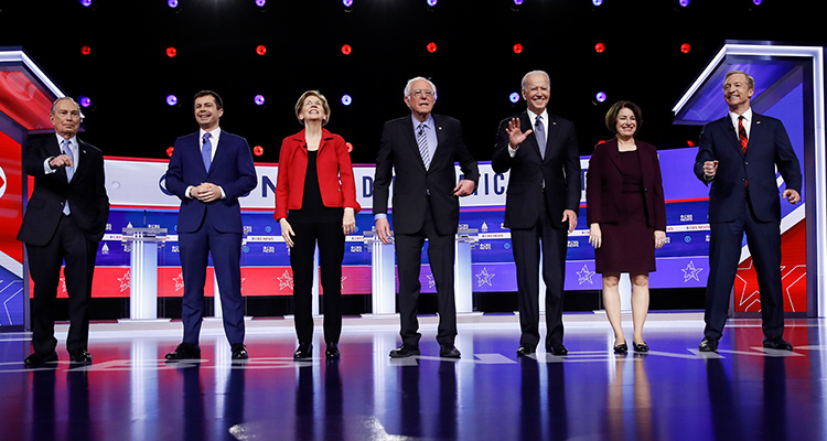 Photo of the Democratic presidential candidates 