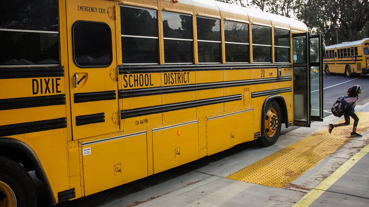 Photo of school buses at Dixie School District