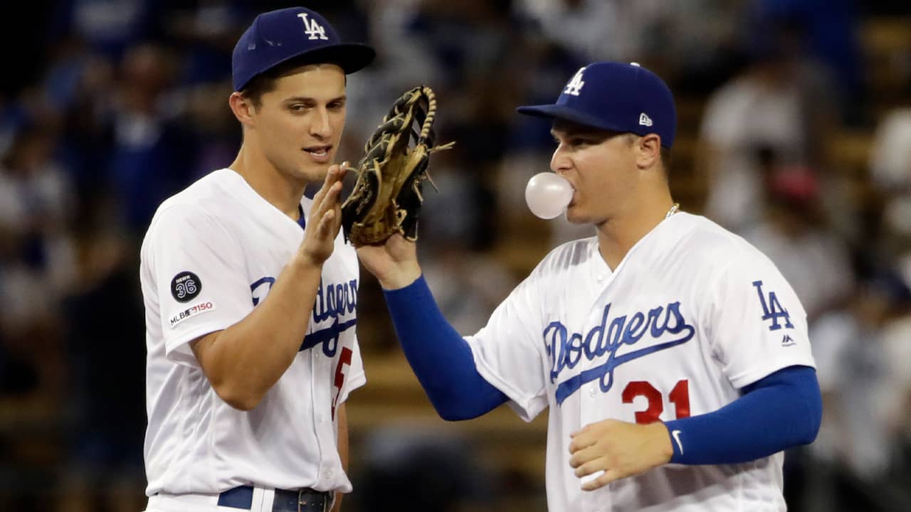 Photo of Joc Pedrson and Corey Seager 