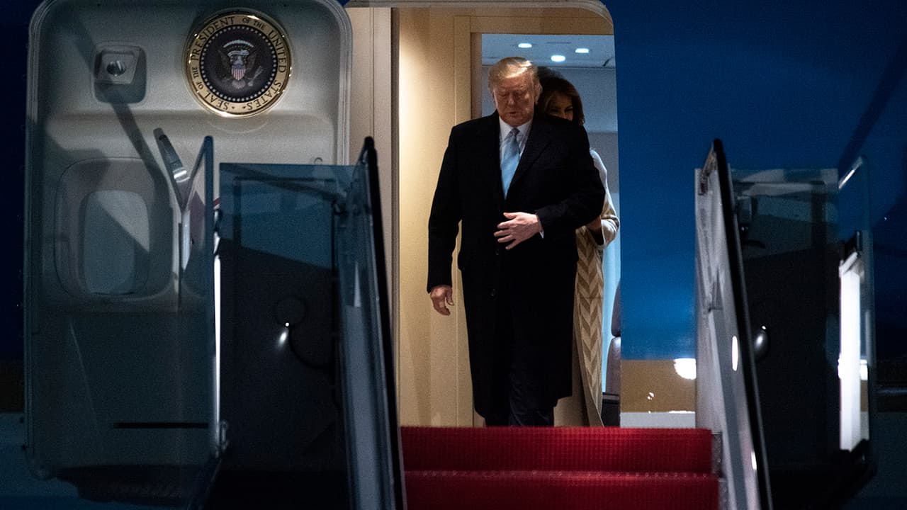 Photo of President Donald Trump and first lady Melania Trump
