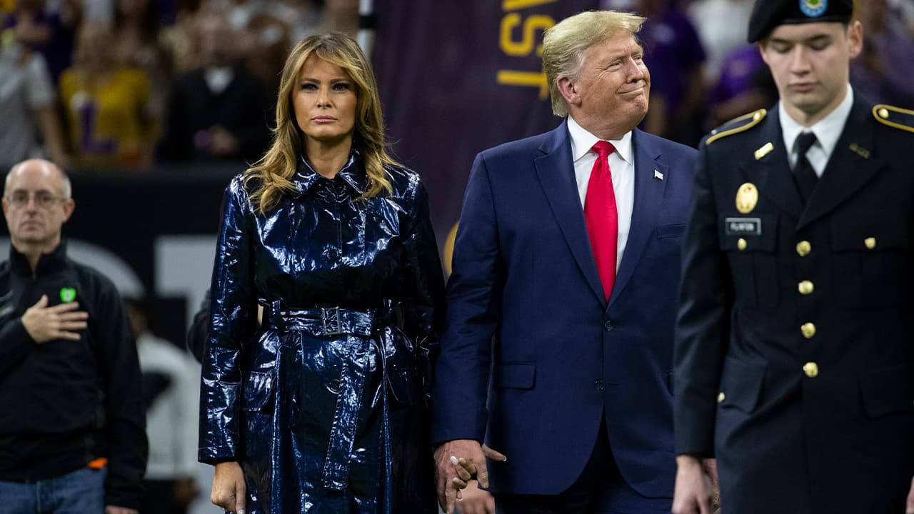 Photo of President Donald Trump and First Lady Melania Trump