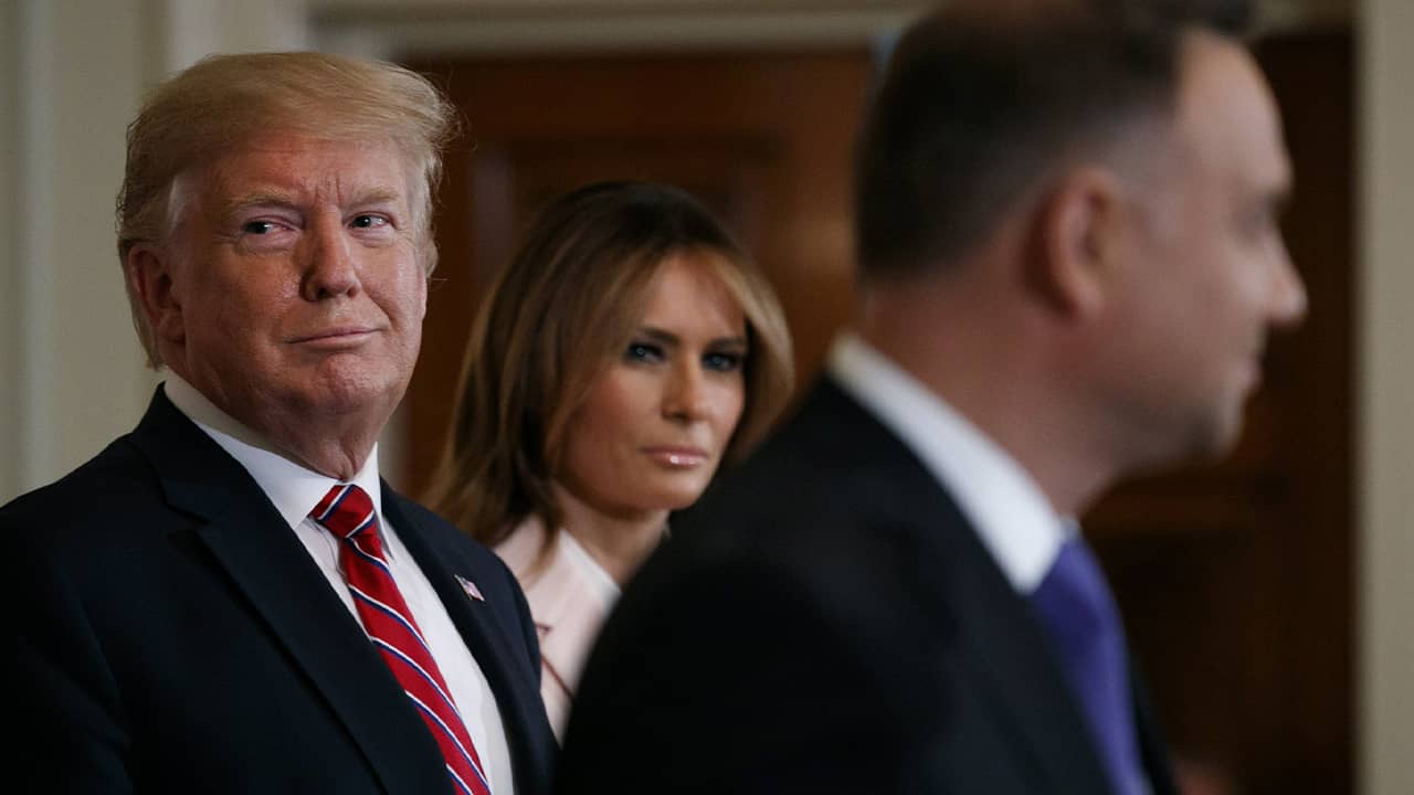 Photo of President Donald Trump and First Lady Melania Trump