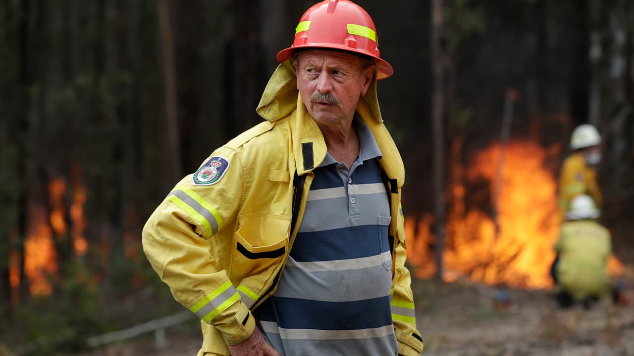 Photo of Doug Schutz, the Tomerong Rural Fire Service Captain