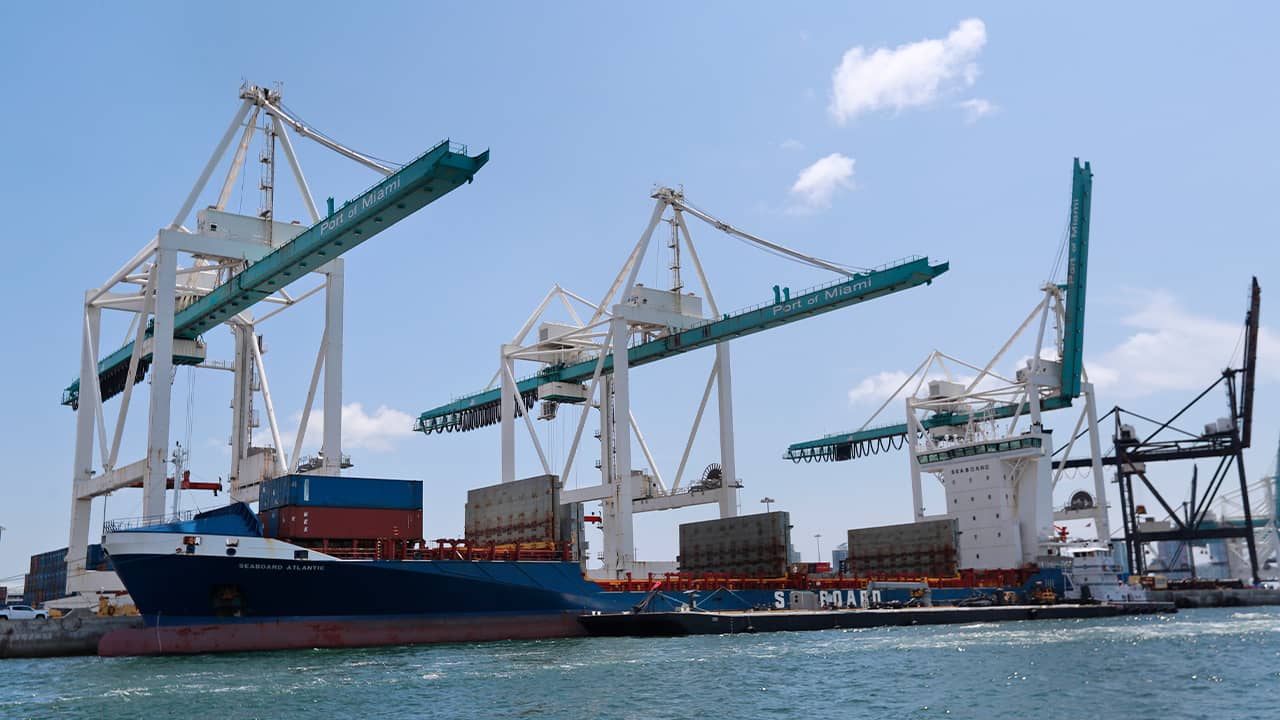 Photo of container ships