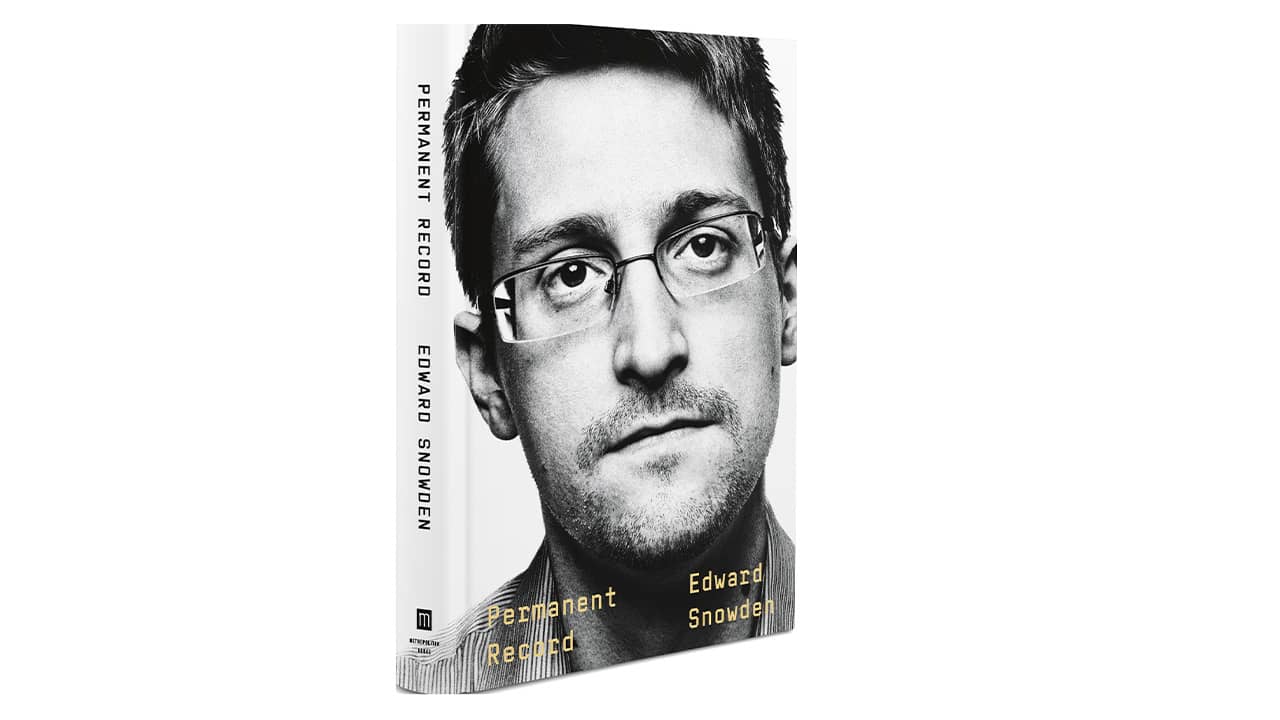Photo of Edward Snowden's book, "Permanent Record"