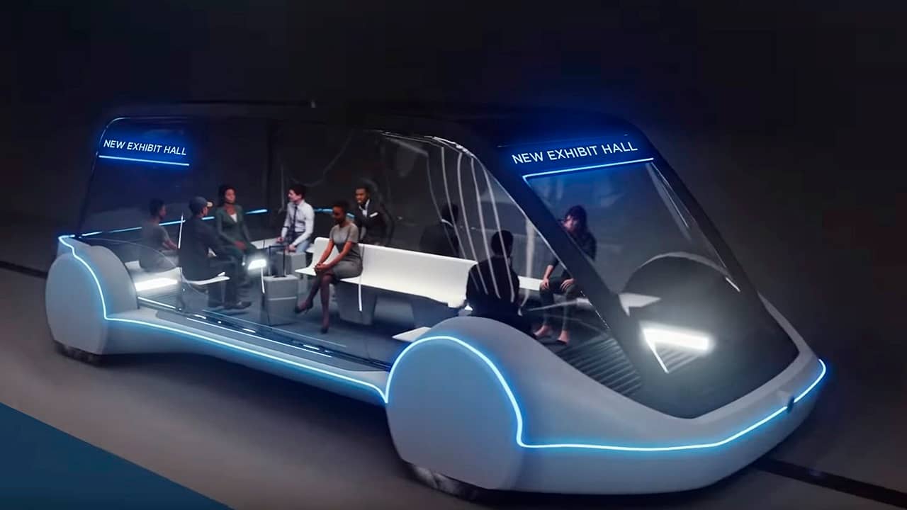 Photo of AEV that would run in tunnel transport system