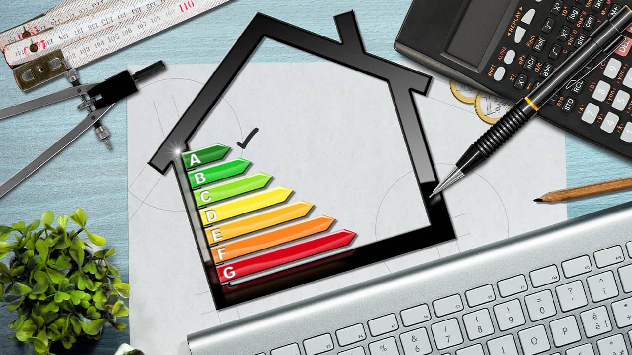 Photo of energy efficiency graph