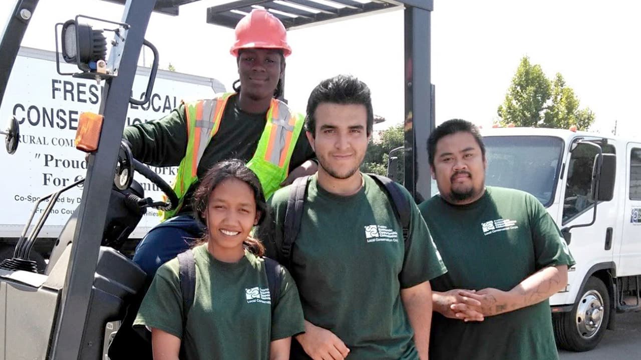Photo of Fresno Conservation Corps workers