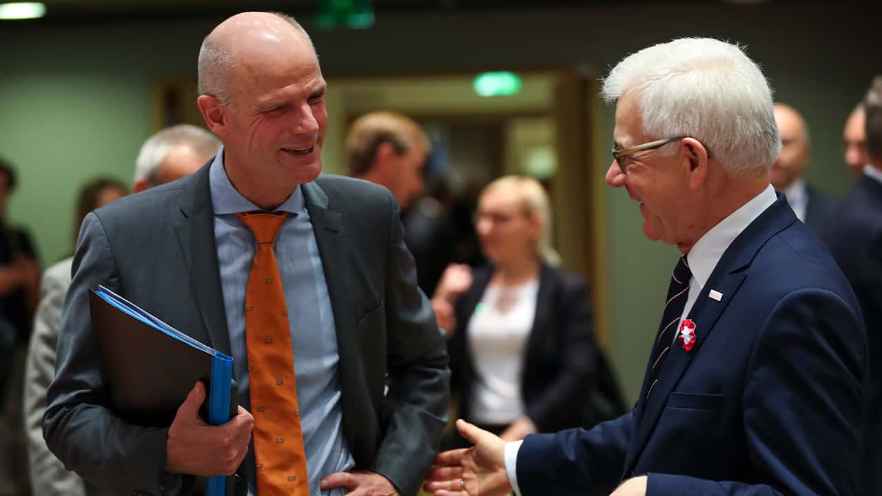 Photo of Foreign Minster Stef Blok and Foreign Minster Jacek Czaputowicz 