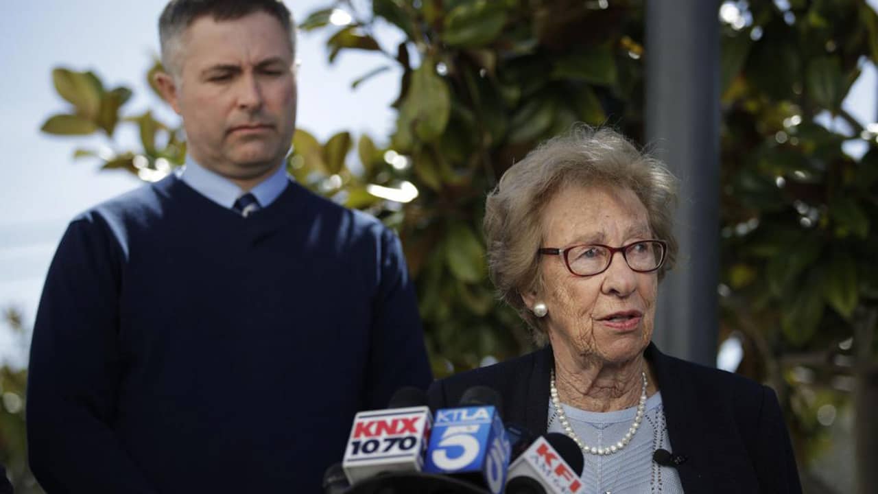 Photo of Eva Schloss, the stepsister of Anne Frank