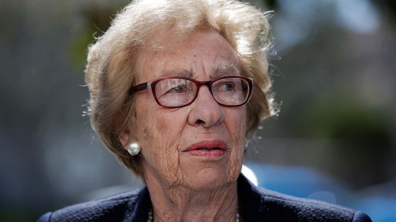 Photo of Eva Schloss, the stepsister of Anne Frank and a Holocaust survivor