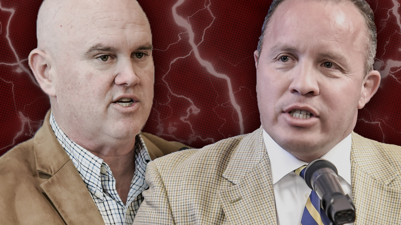 Photo composite of Bob Nelson and Brooke Nelson